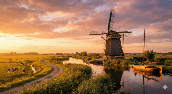 A typical dutch landscape